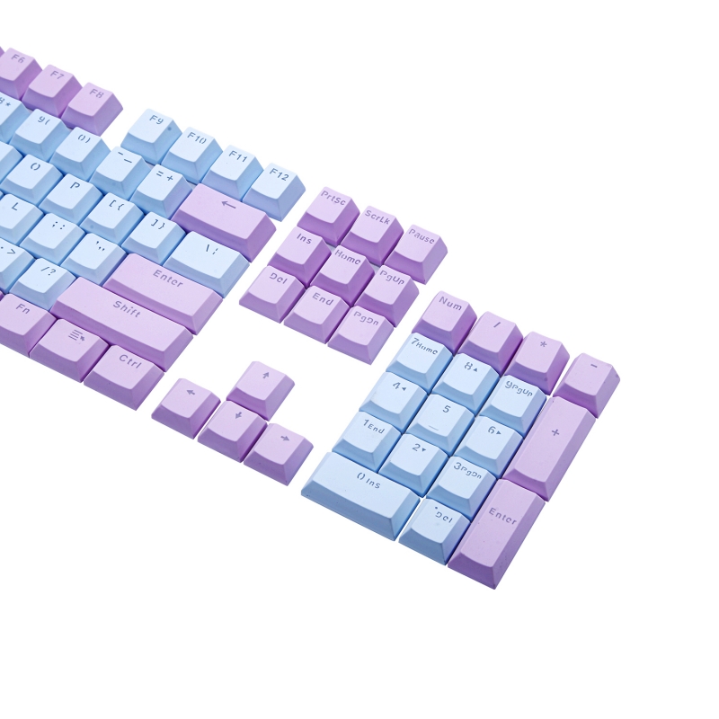 translucent purple keycaps